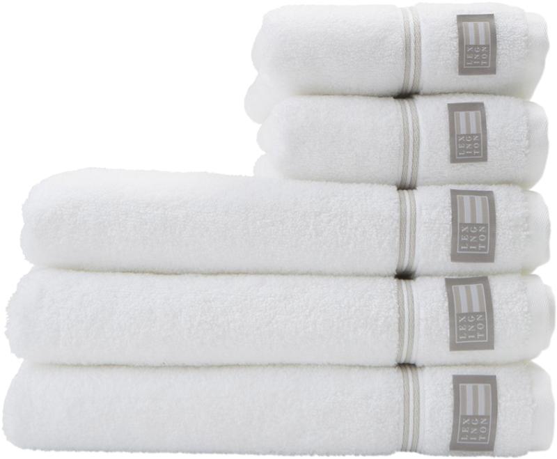 Hotel Håndklæde White Beige Black Friday Lexington Tilbud
