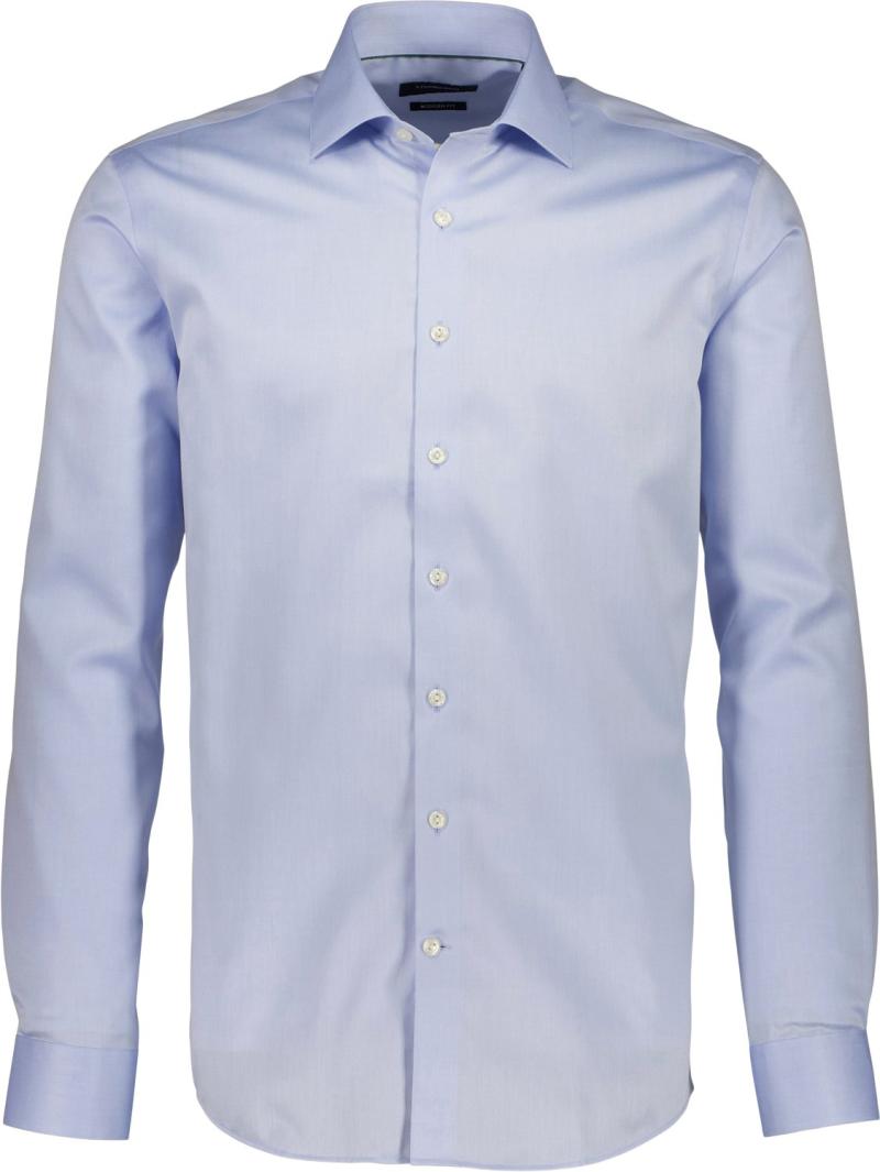 Plain Fine Twill Shirt Ls Black Friday Lindbergh Tilbud