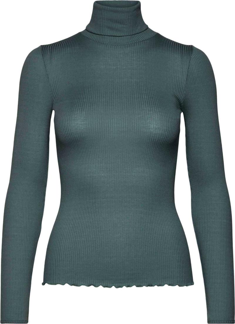 Silke T-shirt med Rullekrave - Black Friday Tilbud