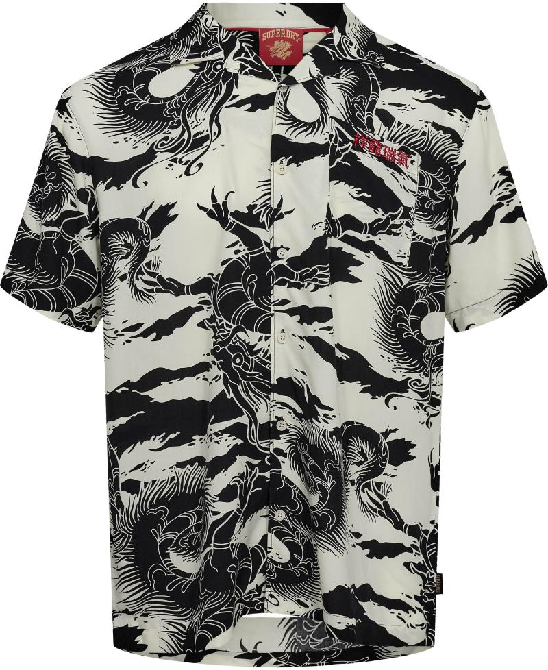 Cny Dragon Skjorte - Black Friday Superdry Tilbud
