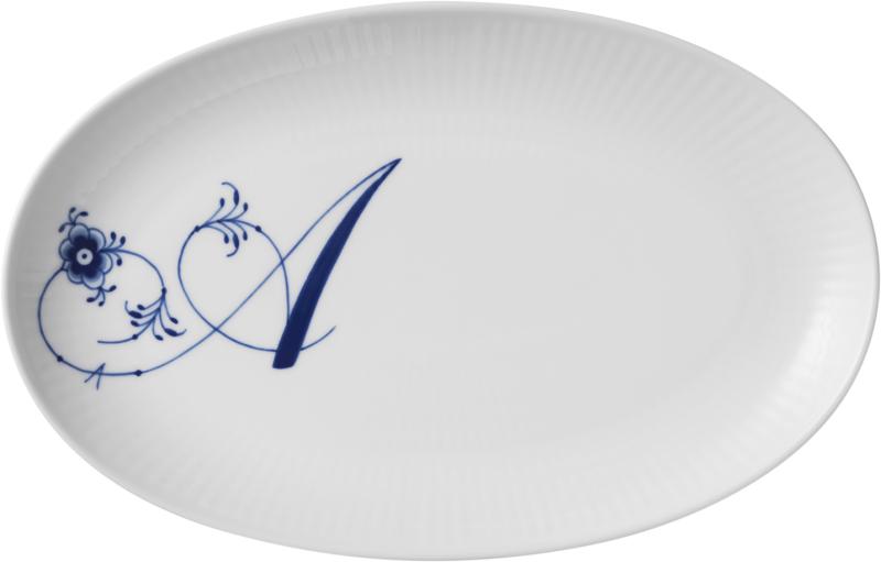 Alphabet Coll Oval Tallerken 23,5 cm - Black Friday Tilbud