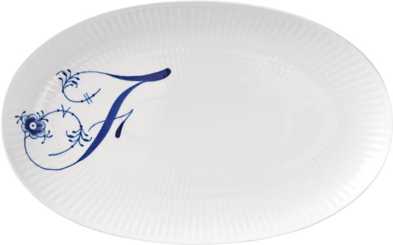 Royal Copenhagen Alfabet Asiet, F - Black Friday Tilbud 23,5 cm