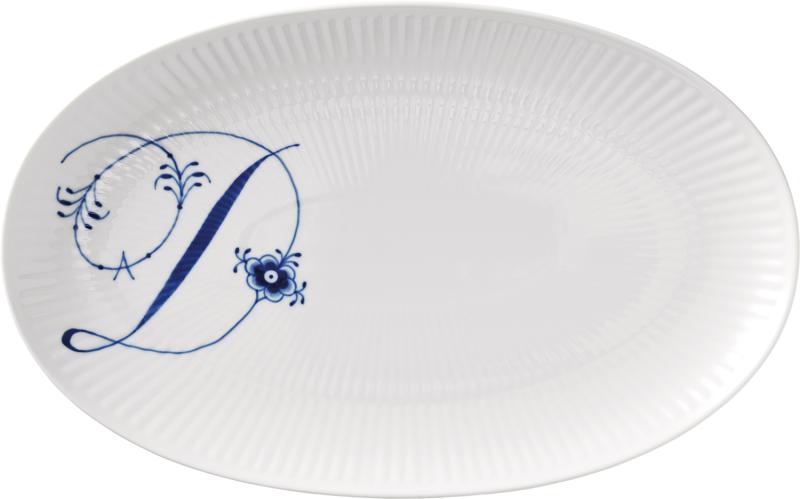 Alfabet Asiet D, 23,5 cm - Royal Copenhagen Tilbud