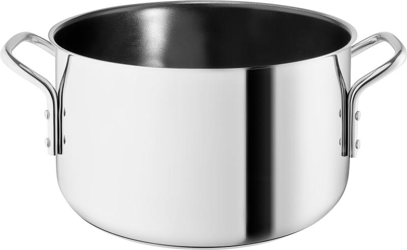 Stainless Steel Gryde 3,6 L Keramisk Sliplet® Belægning Black Friday Eva Trio Tilbud