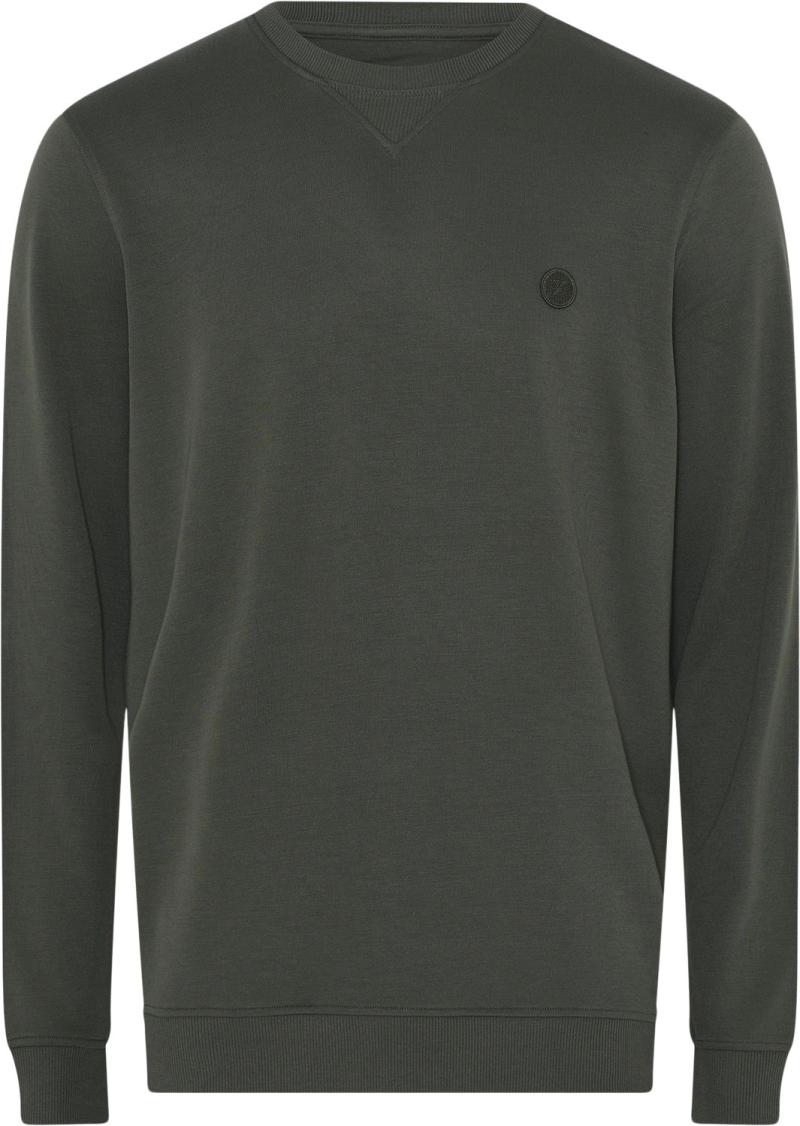 Badge Crew Neck Sweatshirt - Black Friday Tilbud