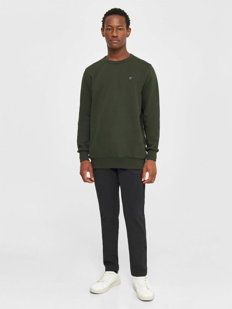 Erik Basic Badge Sweatshirt - Vegansk Tilbud til Black Friday