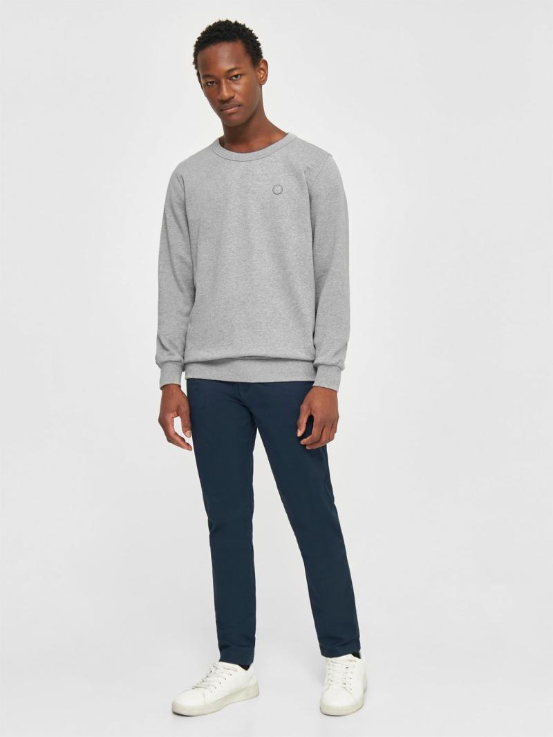 Erik Basic Badge Sweatshirt - GOTS Vegan Black Friday Tilbud