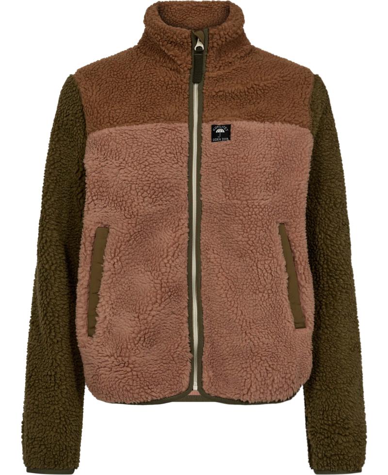 Danebirk Fleece Zipup i Khaki - Black Friday Tilbud!