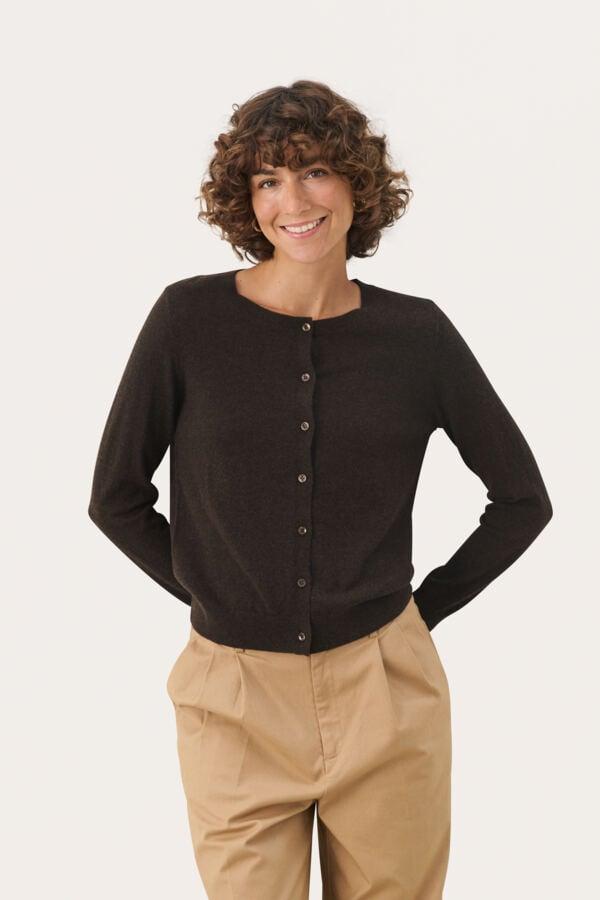 Ellahpw 90% Uld, 10% Cashmere Cardigan - Black Friday Tilbud