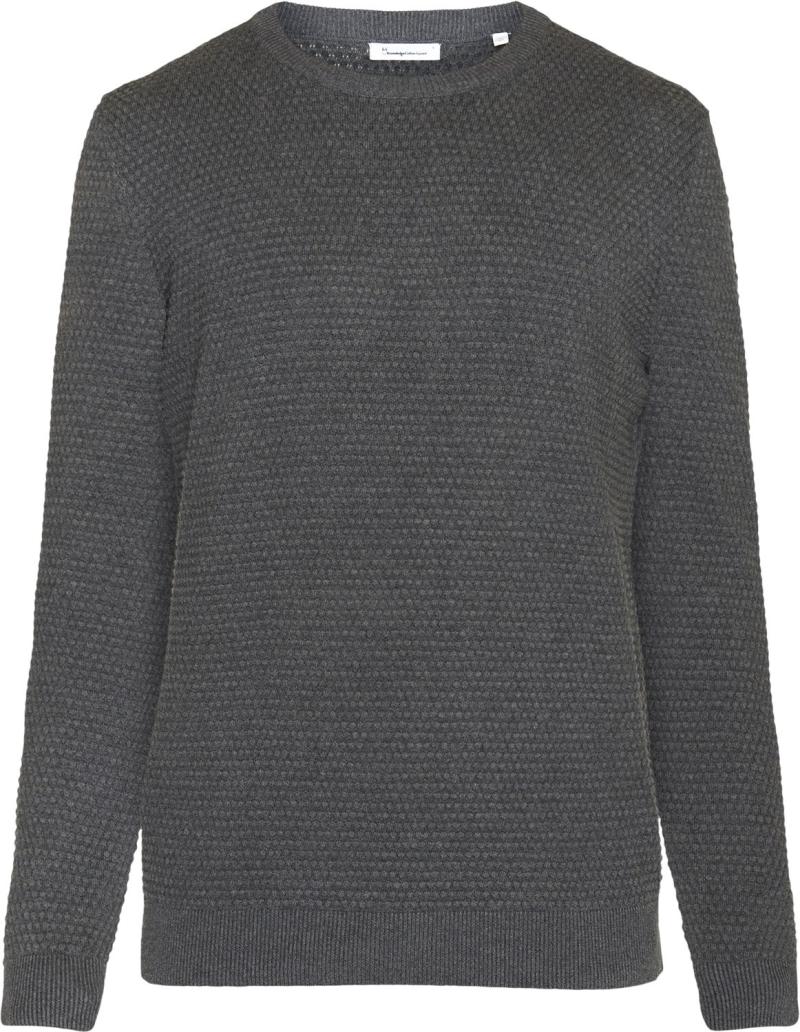 Vagn Regular Bubble Knit Crew Neck - Black Friday Tilbud