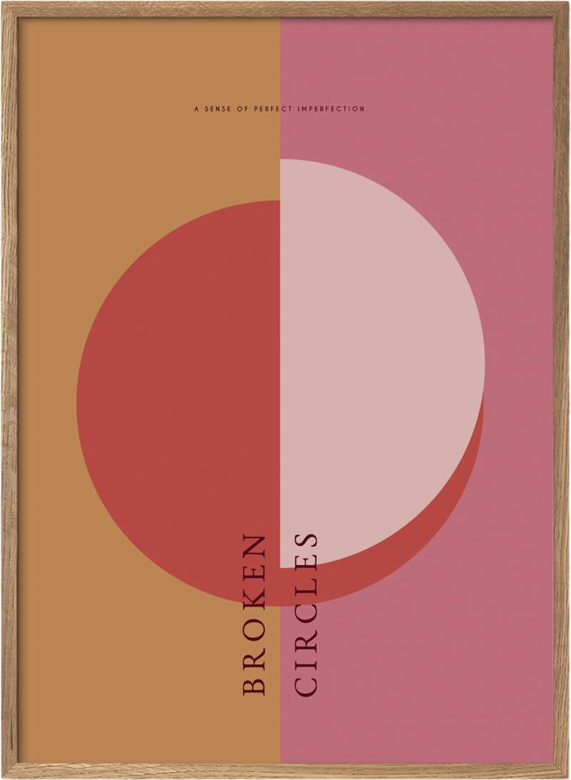 Mie & Him Broken Circles 01 Plakat & Ramme - Black Friday Tilbud