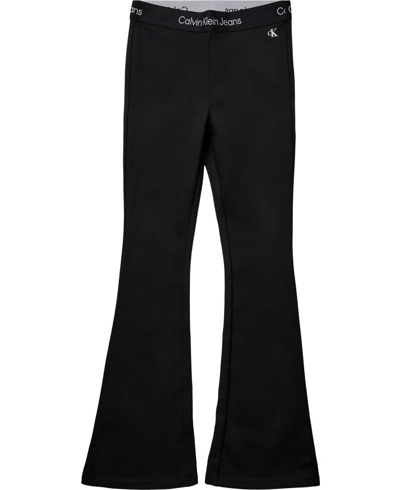 Flare Bukser med Logo - Calvin Klein Black Friday Tilbud