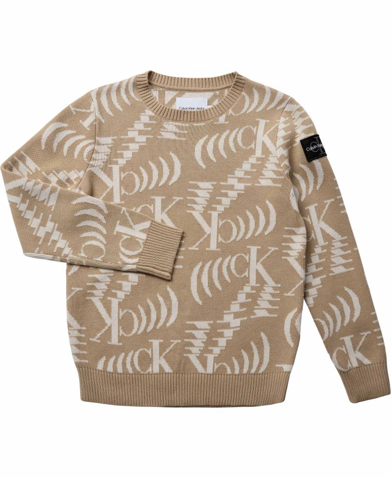 Calvin Klein Pullover med Monogram - Black Friday Tilbud