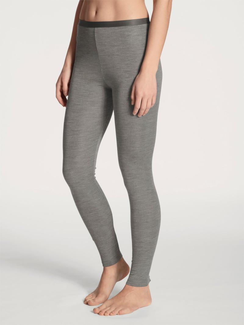 Dame Leggings i Uld og Silke - Black Friday Tilbud