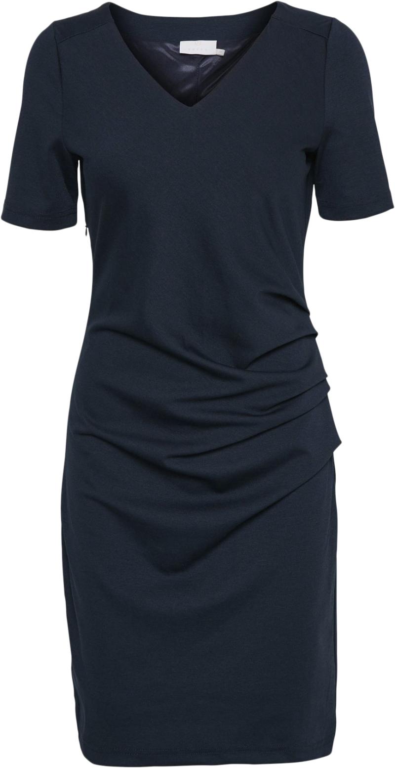 India V-neck ½ Ærme Korte Kjole - Black Friday Tilbud
