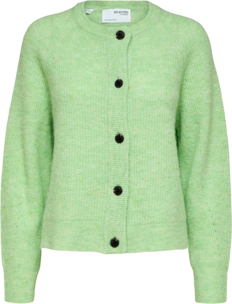 Slflulu Alpaca Blend Strikket Kort Cardigan - Black Friday Tilbud