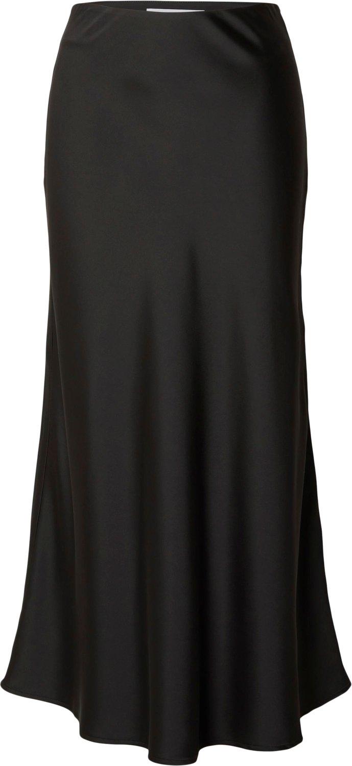 Slflena Hw Midi Skirt Noos Black Friday Something New Tilbud
