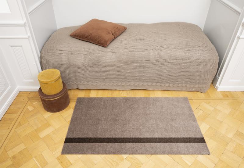 Løber i sandbrun med striber - Tica Copenhagen tilbud