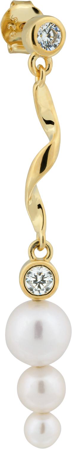 Twirl Pearl Stud Øreringer - Black Friday Tilbud