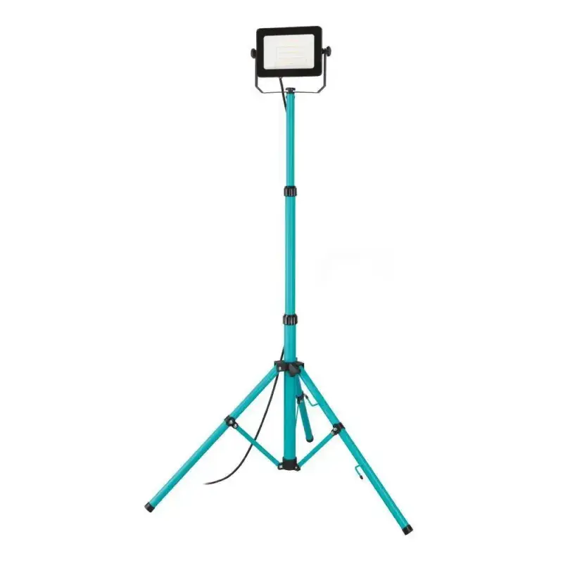 Arbejdslampe Stativ 50w 4500lm Ip65 Turkis   Arbejdslampelampe   900538 Black Friday Eglo Tilbud