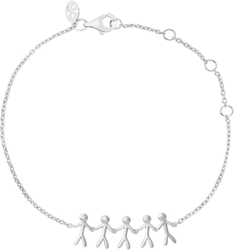 Together Family 5 Bracelet Silver Black Friday Bybiehl Tilbud