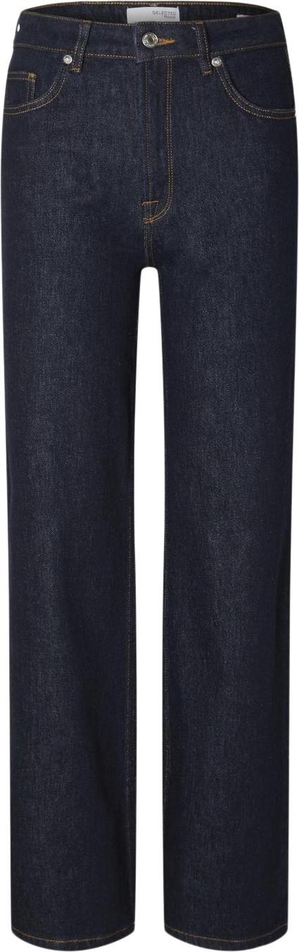 Slfalice Hw Wide Long Moon Blue Jeans - Black Friday Tilbud