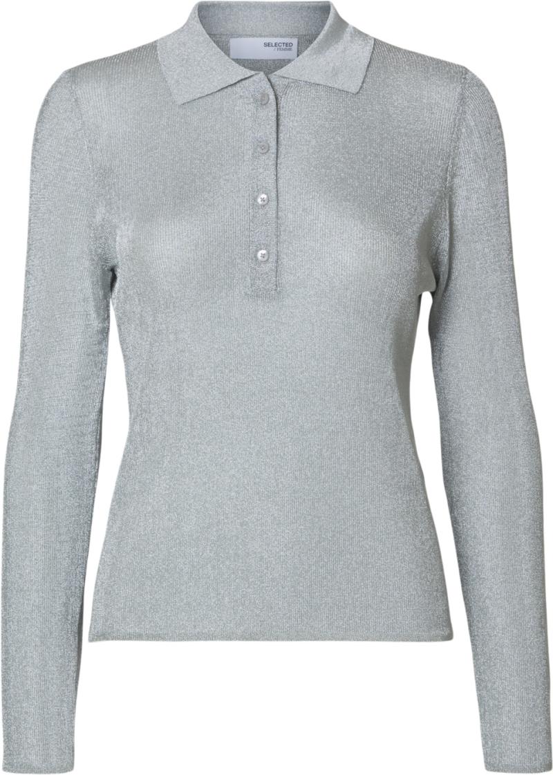 Selected Femme Slfdagni Strik Polo - Black Friday Tilbud