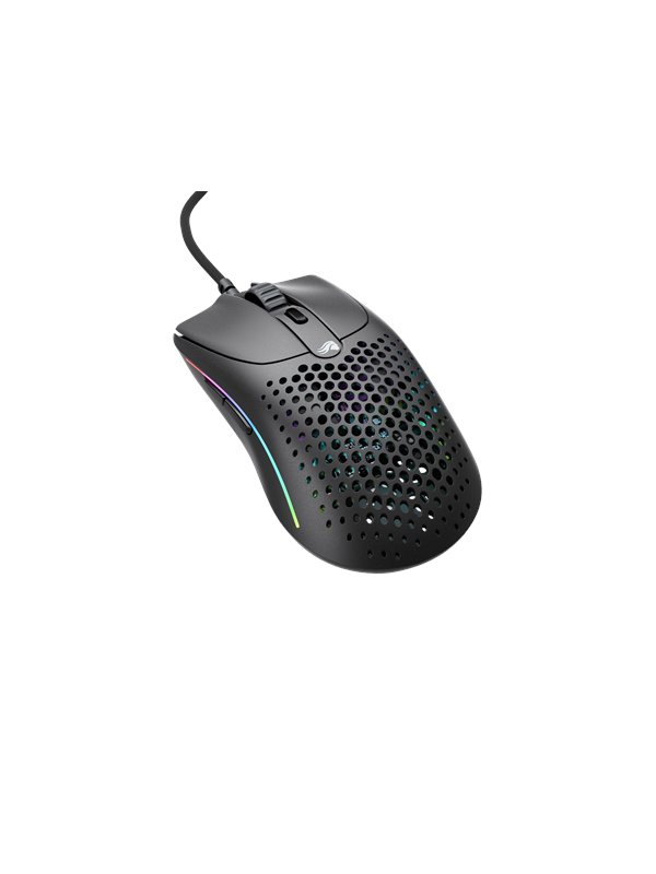 Model O 2 Matte Black Gaming Mus med RGB Lys - Black Friday Tilbud