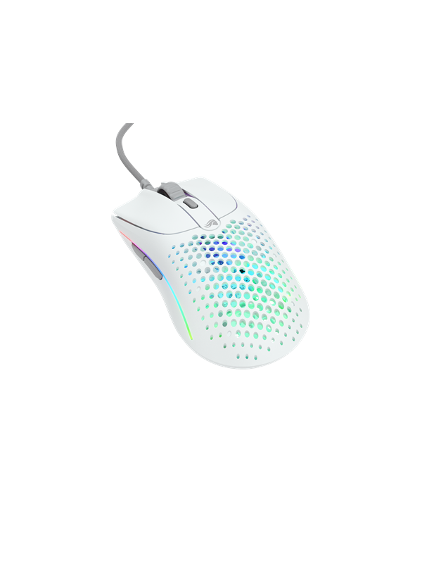 Model O 2 Gaming Mus - Mat Hvid med RGB Lys - Black Friday Tilbud