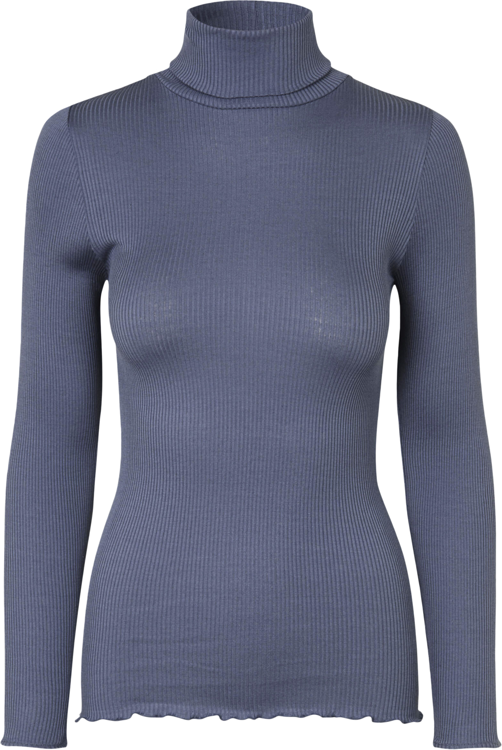 Silke T-shirt med Rullekrave - Black Friday Tilbud