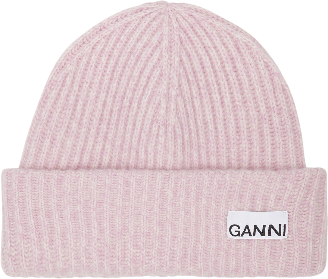 Structured Rib Beanie Black Friday Ganni Tilbud