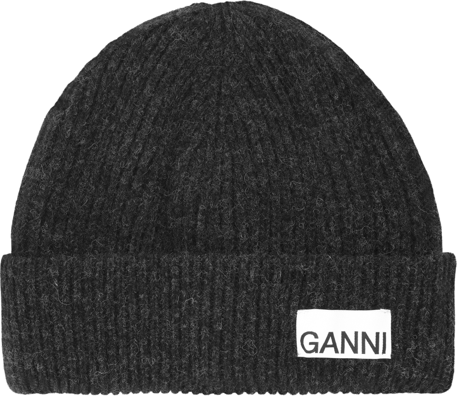 Let Struktureret Ribstrik Beanie - Black Friday Tilbud