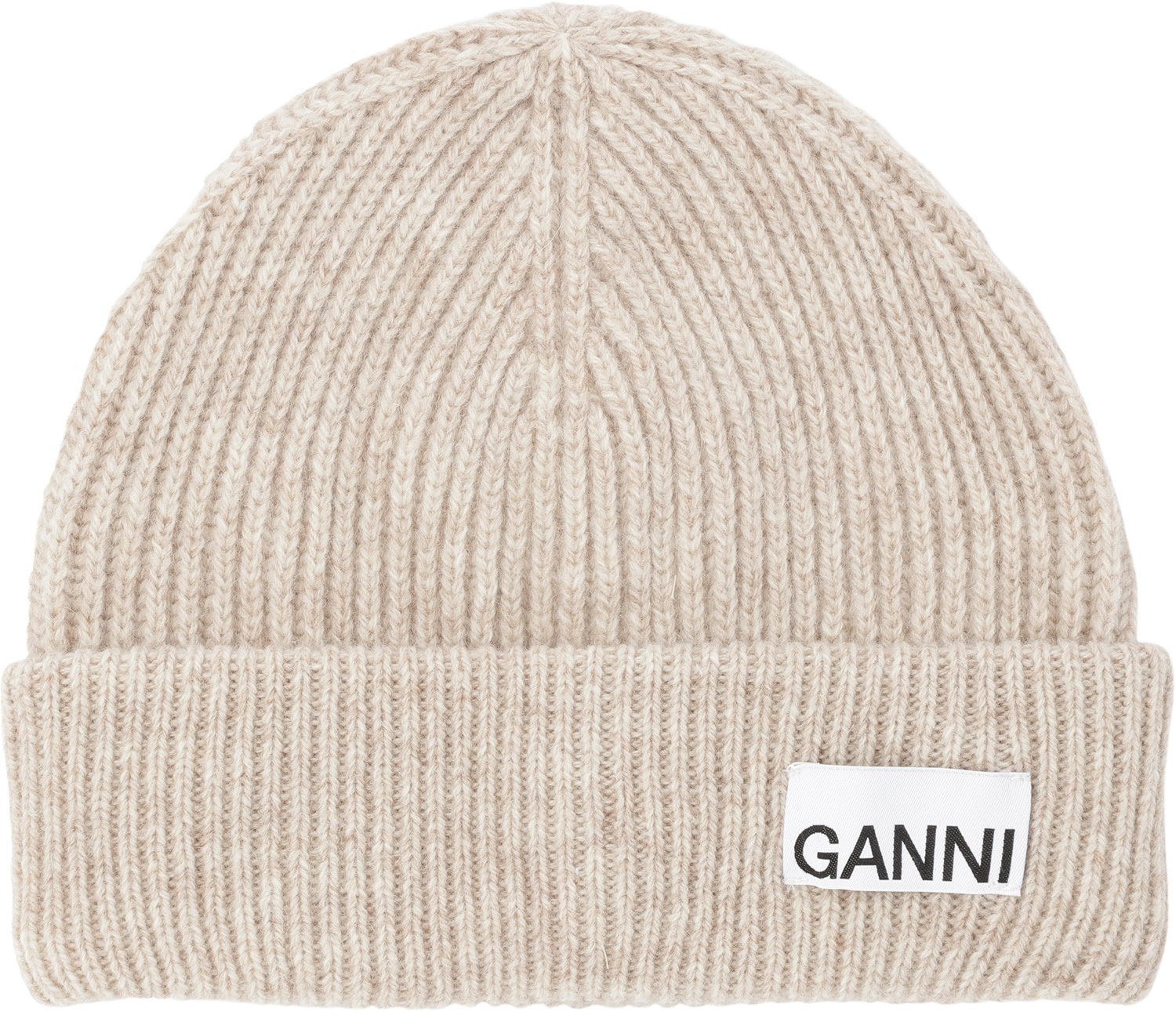 Let Struktureret Ribstrik Beanie - Black Friday Tilbud