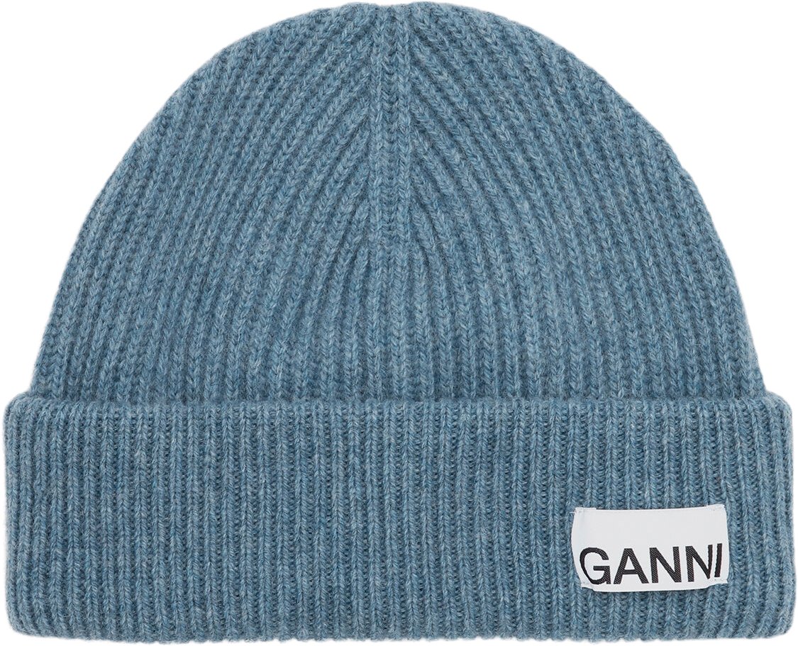 Let Struktureret Ribstrik Beanie - Black Friday Tilbud