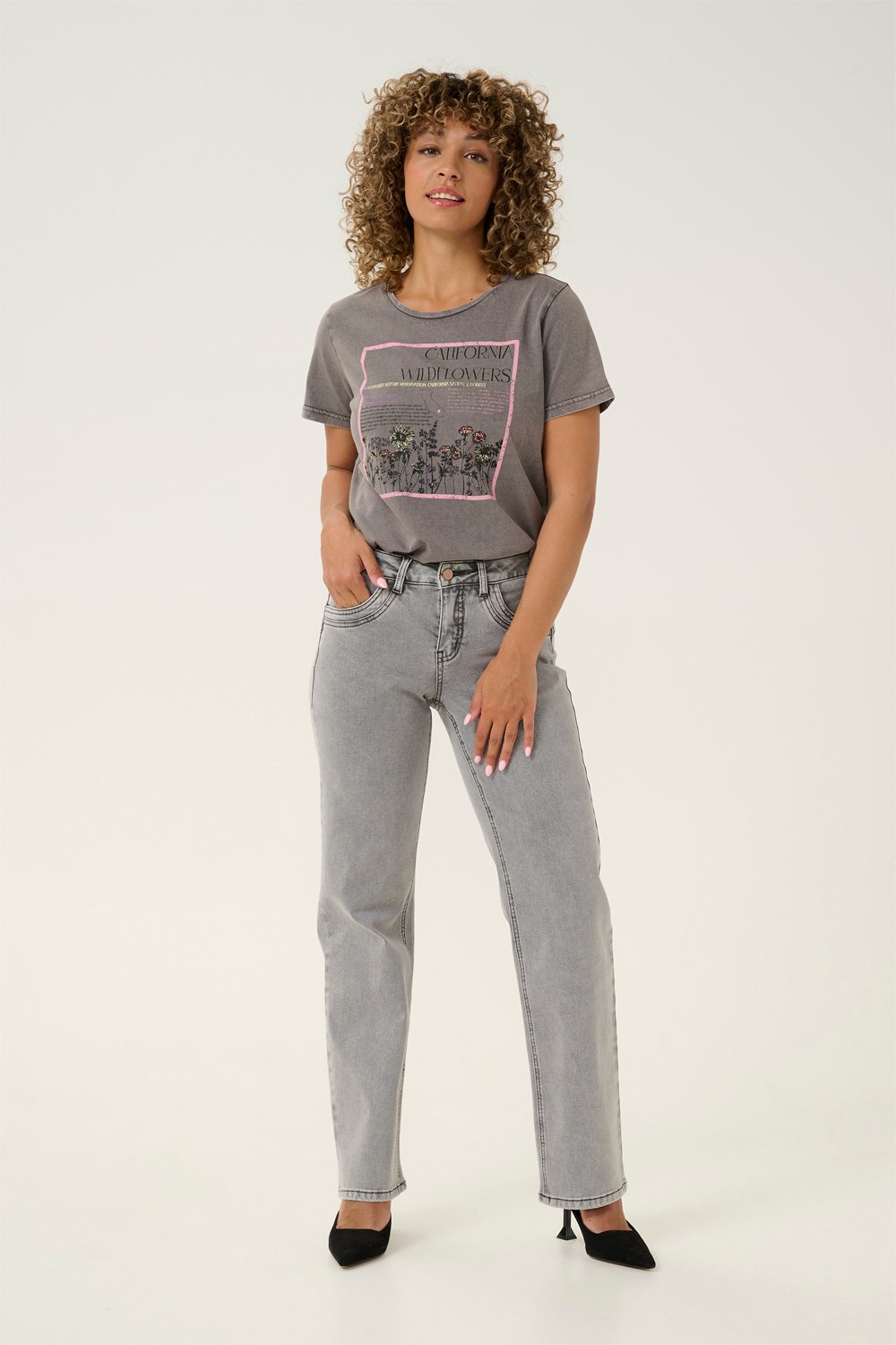 Crlone Straight Leg Jeans Coco Fi Black Friday Cream Tilbud