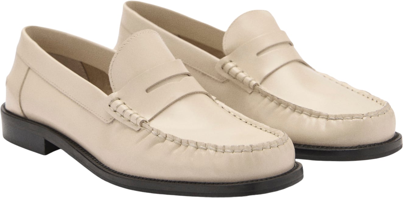 Leather Loafers Black Friday Mango Tilbud
