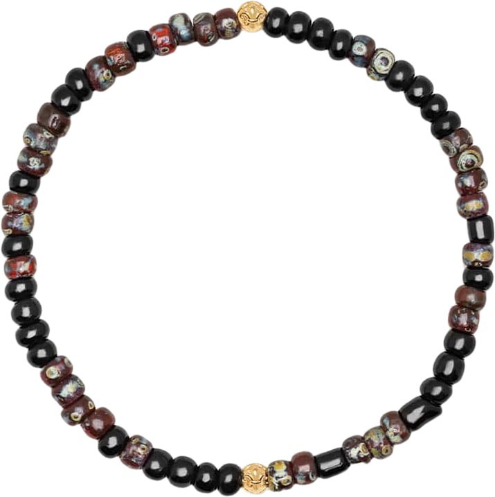Armbånd med Mørke Japanske Miyuki Perler - Black Friday Tilbud