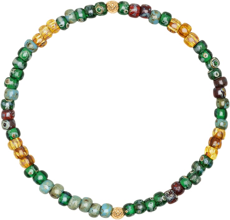 Armbånd med Grønne Japanske Miyuki Perler - Black Friday Tilbud
