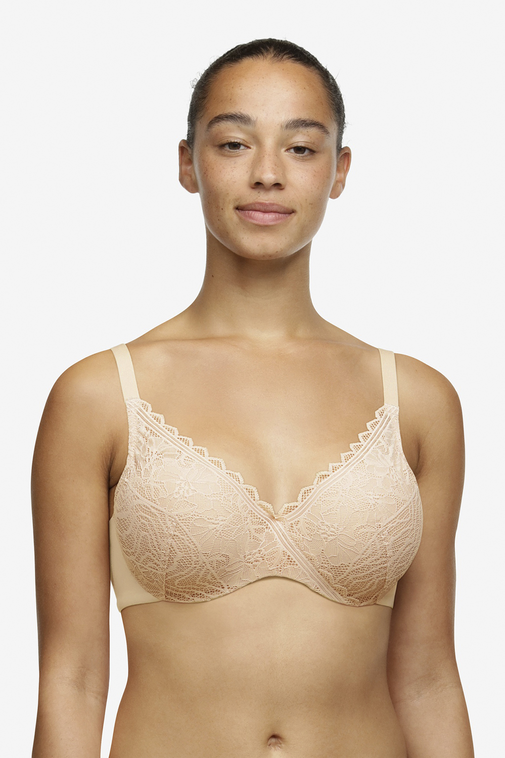 Floral Touch Covering Memory Bra Black Friday Chantelle Tilbud