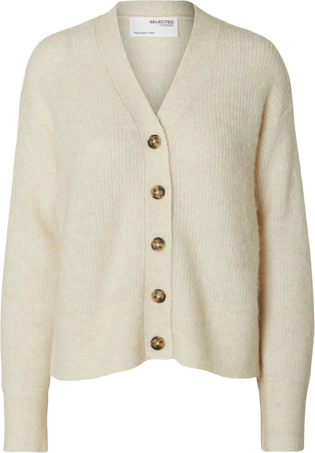 Kort Uld Cardigan fra Selected Femme - Black Friday Tilbud