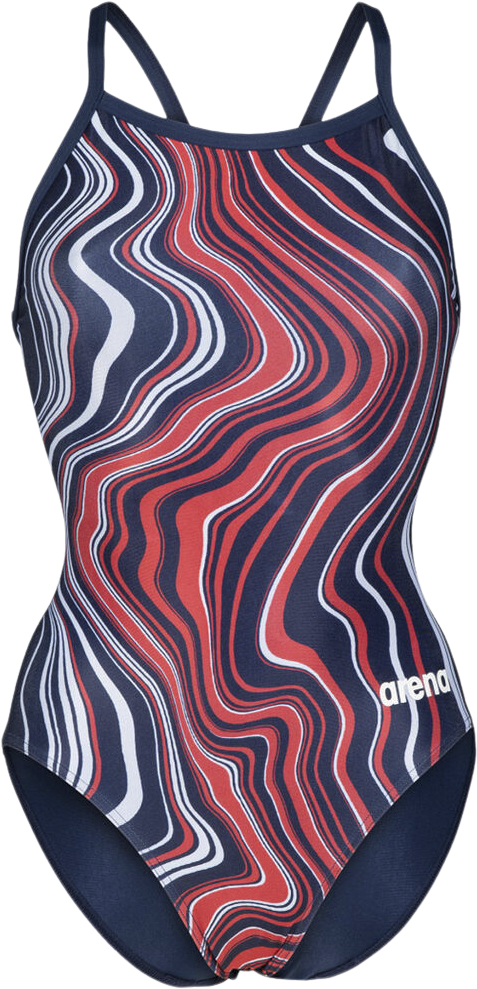 Lightdrop Back Marbled Badedragt Black Friday Arena Tilbud