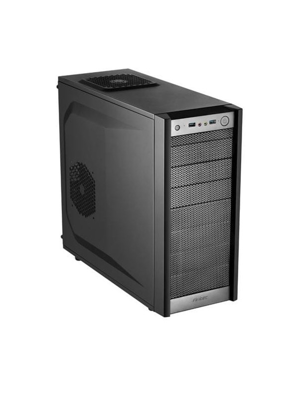 One   Black   Kabinet   Miditower   Sort Black Friday Antec Tilbud