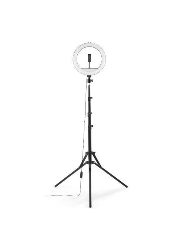 "spotlight Steady 120 Ii" Led Ring Light Set For Smartphone Tripod 12" Black Friday Hama Tilbud