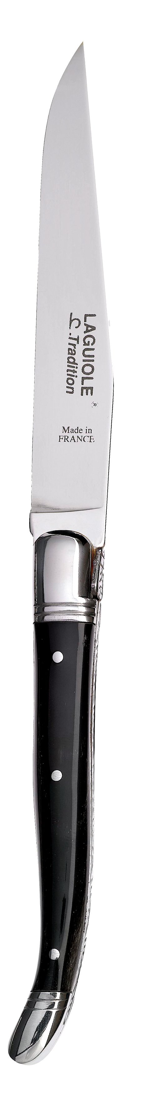 Chl Steakkniv Sort Horn Str.  St2 Black Friday Laguiole Tilbud