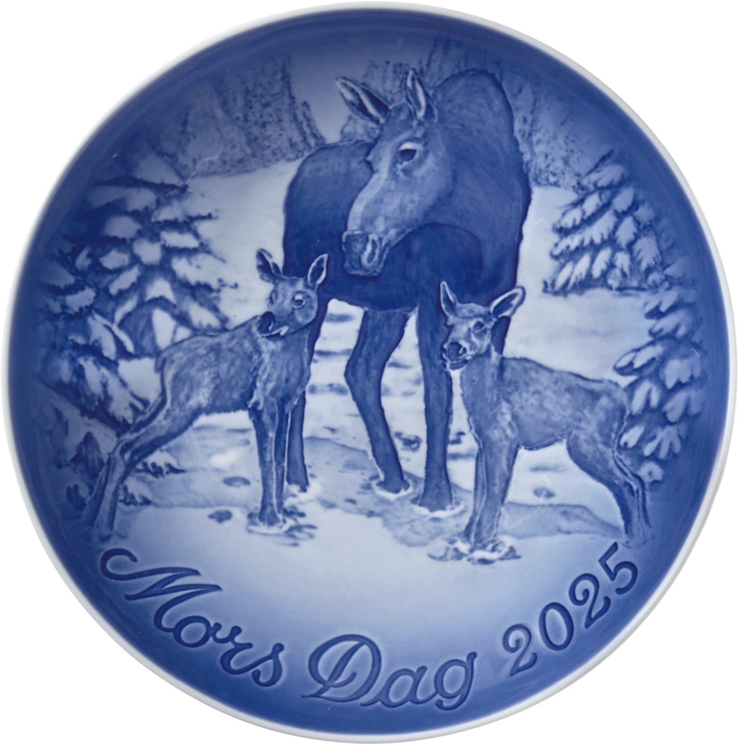 Bing & Grøndahl Mors Dags Platte 2025, Elgko Med Kalve, 15 Cm Black Friday Royal Copenhagen Tilbud