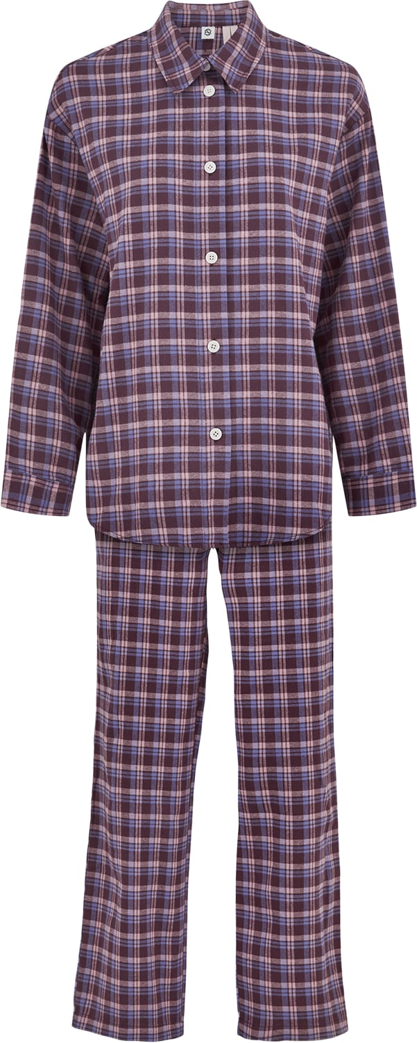 Flannel Pyjamas Set Black Friday Becksöndergaard Tilbud