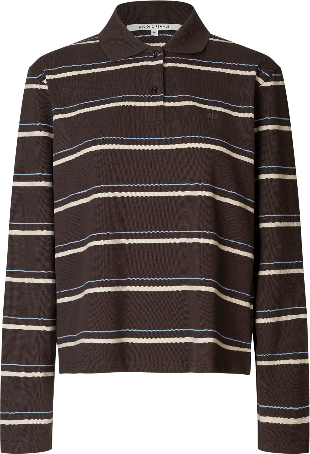 Lovella Striped Polo Ll Tee Black Friday Second Female Tilbud