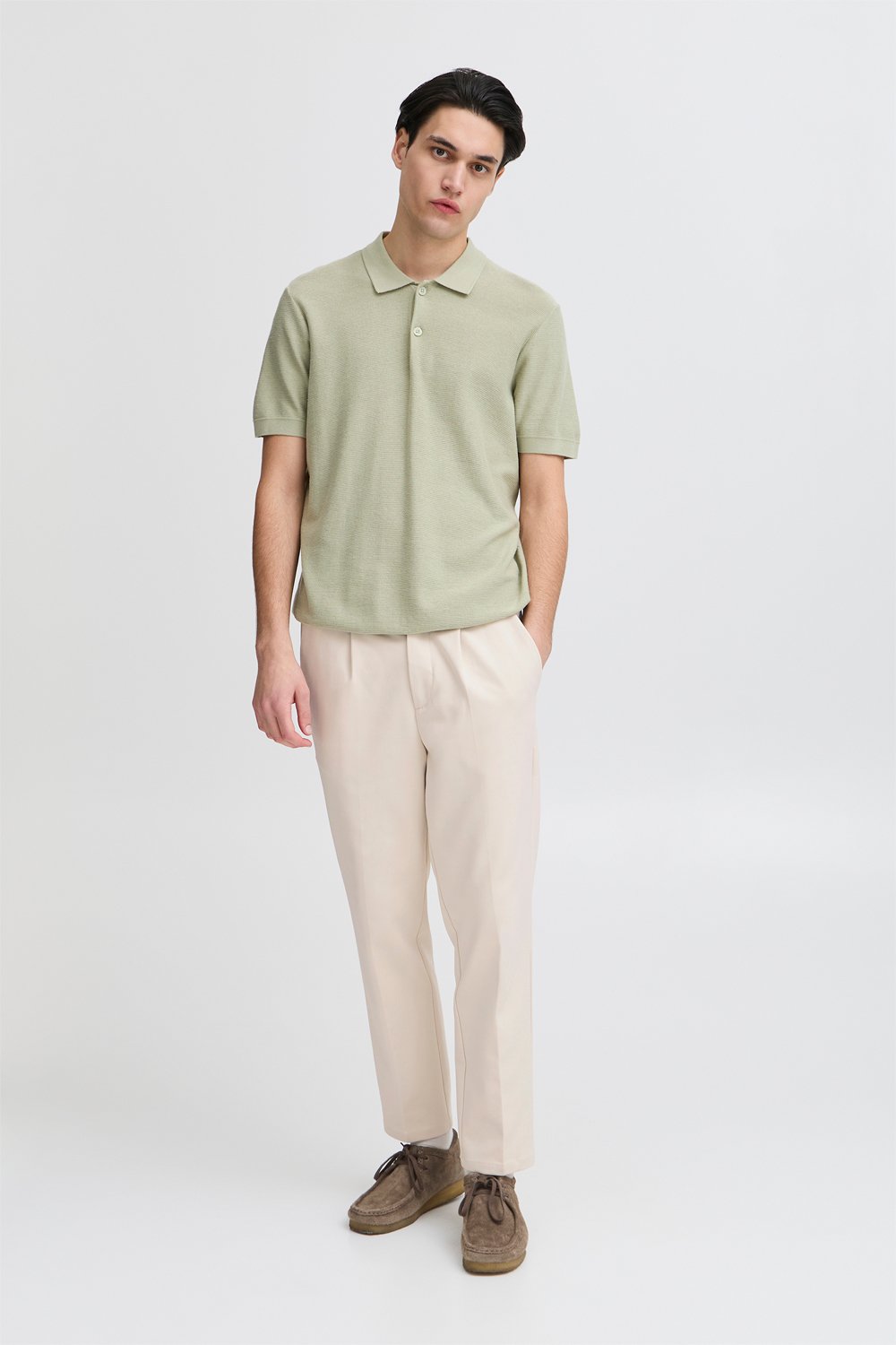 Cfmarc Performance Pants With Pleat Black Friday Casual Friday Tilbud