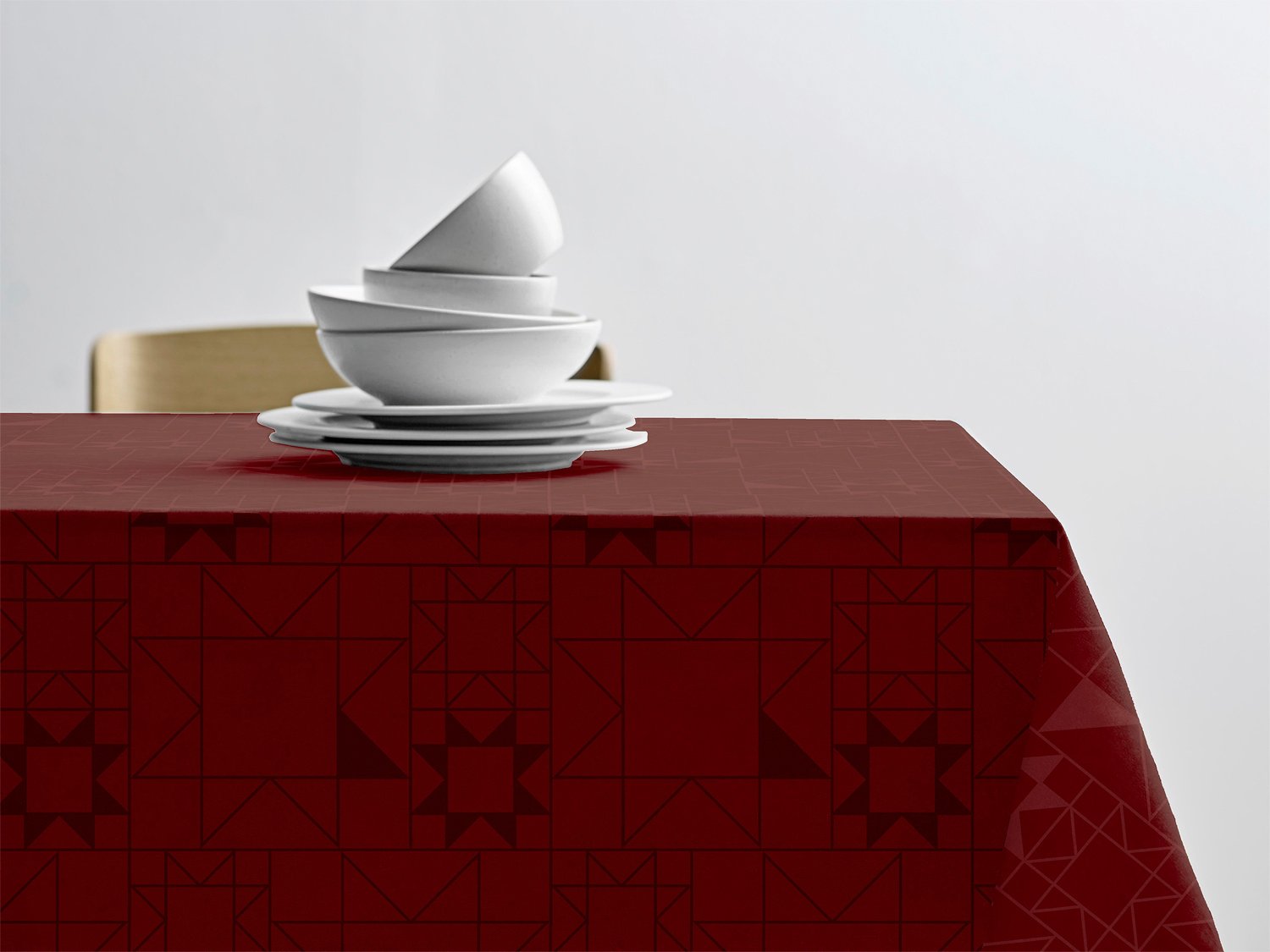Dug 140x320 Star Damask Red Black Friday Södahl Tilbud