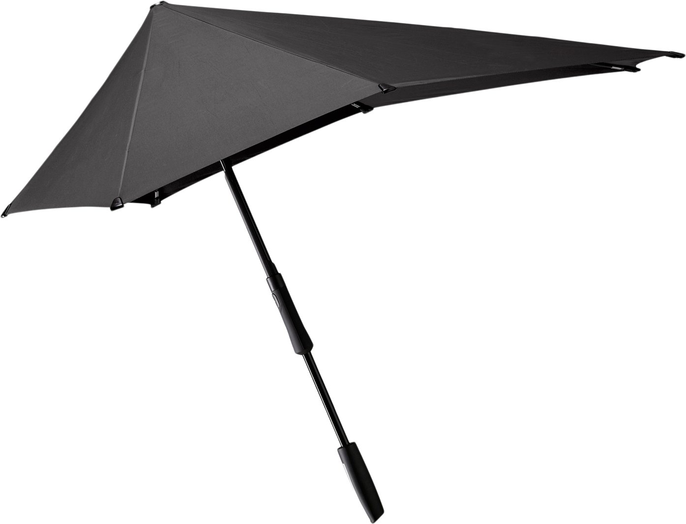 Large Stick Storm Umbrella Pure Black Black Friday Senz Tilbud